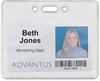 A Picture of product AVT-75450 Advantus® Proximity ID Badge Holders,  Horizontal, 3 3/8w x 2 3/8h, Clear, 50/Pack