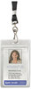 A Picture of product AVT-91131 Advantus® Resealable ID Badge Holders,  Lanyard, Vertical, 2 5/8 x 3 3/4, Clear, 20/Pack