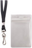 A Picture of product AVT-91131 Advantus® Resealable ID Badge Holders,  Lanyard, Vertical, 2 5/8 x 3 3/4, Clear, 20/Pack