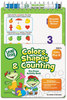 A Picture of product BDU-CYD70 The Board Dudes LeapFrog® Mini Dry Erase Book,  Colors, Shapes, Counting, Grades K-1, 8 Pages