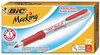 A Picture of product BIC-GPMU11RD BIC® Marking™ Ultra-Fine Tip Permanent Marker,  Rambunctious Red, Dozen
