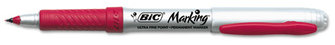 BIC® Marking™ Ultra-Fine Tip Permanent Marker,  Rambunctious Red, Dozen