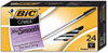 A Picture of product BIC-MS241BK BIC® Cristal® Xtra Smooth Ballpoint Pen,  Black Ink, 1mm, Medium, 24/Pack