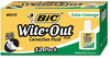 A Picture of product BIC-WOFEC12WE BIC® Wite-Out® Brand Extra Coverage Correction Fluid,  20 ml Bottle, White, 1/Dozen