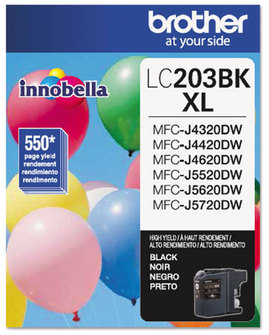 Brother LC2033PKS-LC205Y Ink LC203BK Innobella High-Yield 550 Page-Yield, Black