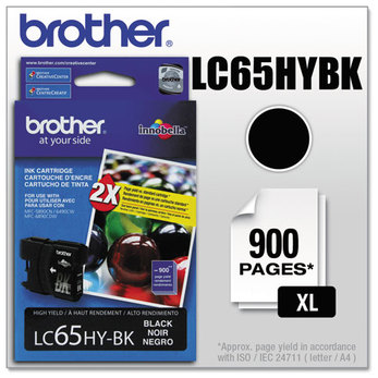 Brother LC65 Ink Cartridge,  Black