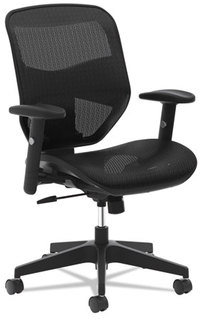 HON® VL534 Mesh High-Back Task Chair Supports Up to 250 lb, 18" 22" Seat Height, Black