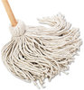 A Picture of product BWK-120C Boardwalk® Handle/Deck Mops,  54" Wooden Handle, 20oz Cotton Fiber Head, 6/Carton