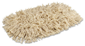 Boardwalk® Industrial Dust Mop Head,  Dust, Cotton, 12 x 5, White
