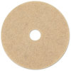 A Picture of product BWK-4021NHE Boardwalk® Natural Hog Hair Ultra High-Speed Burnishing Floor Pads. 21 in. Tan. 5/carton.