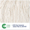 A Picture of product BWK-503WH Boardwalk® Super Loop Wet Mop Head,  Cotton/Synthetic, Large Size, White, 12/Carton