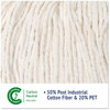 A Picture of product BWK-503WH Boardwalk® Super Loop Cotton/Synthetic Wet Mop Head. Large. White. 12/case.