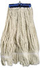 A Picture of product BWK-824C Boardwalk® Lie-Flat Mop Head,  Lie-Flat Head, Cotton Fiber, 24oz, White, 12/Carton