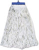 A Picture of product BWK-824R Boardwalk® Lie-Flat Mop Head,  Lie-Flat Head, Rayon Fiber, 24oz, White, 12/Carton