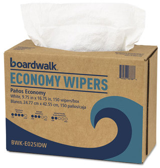 Boardwalk® Scrim Wipers,  4-Ply, White, 9 3/4 x 16 3/4, 900/Carton