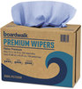 A Picture of product BWK-P070IDB Boardwalk® Hydrospun Wipers,  Blue, 9 x 16 3/4, 1000/Carton