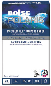 Boise POLARIS Premium Multipurpose Paper 8 1//2 x 14 20lb White 5000//CT POL8514