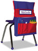 A Picture of product CDP-CD158035 Carson-Dellosa Publishing Chairback Buddy Pocket Chart,  12 x 22 1/2, Blue/Red