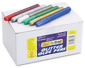 Chenille Kraft® Glitter Glue Pens,  Assorted, 10 cc Tube, 72/Pack
