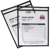 A Picture of product CLI-46912 C-Line® Stitched Shop Ticket Holders,  Stitched, Both Sides Clear, 75", 9 x 12, 25/BX