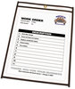 A Picture of product CLI-46912 C-Line® Stitched Shop Ticket Holders,  Stitched, Both Sides Clear, 75", 9 x 12, 25/BX