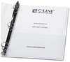 A Picture of product CLI-70185 C-Line® Peel & Stick Add-On Filing Pocket,  25", 11 x 8 1/2, 10/Pack