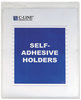 A Picture of product CLI-70912 C-Line® Self-Adhesive Poly Shop Ticket Holder,  Heavy, 50", 9 x 12, 50/BX