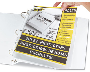 C-Line® Polypropylene Sheet Protector,  Standard, Letter, Clear, 2", 100/Box