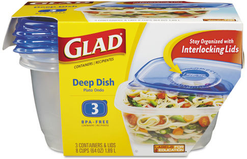  Glad Gladware Series Durable Plastic Food Storage
