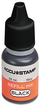 COSCO ACCU•STAMP® Gel Ink Refill,  Black, 0.35 oz Bottle