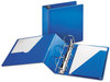 A Picture of product CRD-11842 Cardinal® SuperStrength™ Locking Slant-D® Ring Binder,  4" Cap, 11 x 8 1/2, Blue