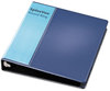 A Picture of product CRD-16702 Cardinal® Spine Vue® Locking Round Ring Binder,  1 1/2" Cap, 11 x 8 1/2, Navy