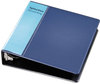 A Picture of product CRD-16802 Cardinal® Spine Vue® Locking Round Ring Binder,  2" Cap, 11 x 8 1/2, Navy