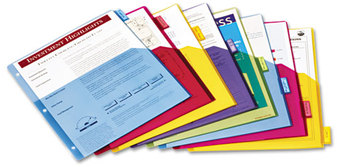 Cardinal® Poly Index Dividers,  Letter, Multicolor, 8-Tabs/Set, 4 Sets/Pack