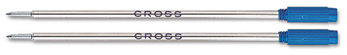 Cross® Refills for Cross® Ballpoint Pens,  Medium, Blue Ink, 2/Pack