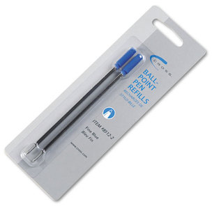 Cross® Refills for Cross® Ballpoint Pens,  Fine, Blue Ink, 2/Pack