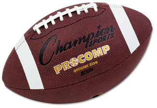 Champion Sports Pro Composite Football,  Official Size, 22", Brown