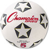 A Picture of product CSI-SRB5 Champion Sports Rubber Sports Ball,  For Soccer, No. 5, White/Black