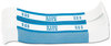 A Picture of product CTX-400100 Coin-Tainer® Currency Straps,  Blue, $100 in Dollar Bills, 1000 Bands/Pack