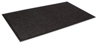 Super-Soaker™ Scraper/Wiper Floor Mat with Gripper Bottom. 34 X 58 in. Charcoal color.