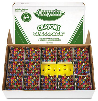 Crayola® Classpack® Crayons,  Assorted, 13 Caddies, 832/Box