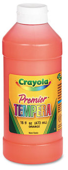 Crayola® Premier™ Tempera Paint,  Orange, 16 oz