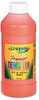 A Picture of product CYO-541216036 Crayola® Premier™ Tempera Paint,  Orange, 16 oz