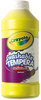 A Picture of product CYO-543115034 Crayola® Artista II® Washable Tempera Paint,  Yellow, 16 oz