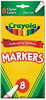A Picture of product CYO-587709 Crayola® Non-Washable Marker,  Fine Point, Classic Colors, 8/Set