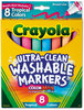 A Picture of product CYO-587816 Crayola® Tropical Color Washable Markers,  Conical Point, Tropical Colors, 8/Set