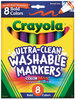 A Picture of product CYO-587832 Crayola® Bold Colors Washable Marker,  Broad Point, Bold Colors, 8/Set