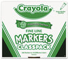 A Picture of product CYO-588210 Crayola® Fine Line 200-Count Classpack® Non-Washable Marker,  Fine Point, Ten Assorted Colors, 200/Box