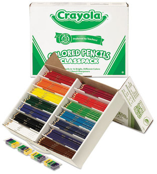Crayola® Color Pencil Classpack® Set,  3.3 mm, 14 Assorted Color Sets/Box