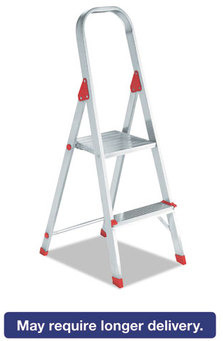 Louisville® Aluminum Euro Platform Ladder,  2-Step, Red